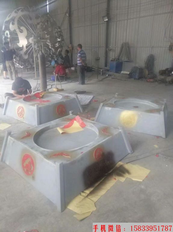 丛台酒瓶雕塑,不锈钢酒瓶雕塑,企业酒瓶雕塑仿真6