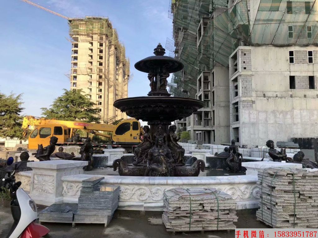 仿铜喷泉,玻璃钢喷泉,欧式喷泉1
